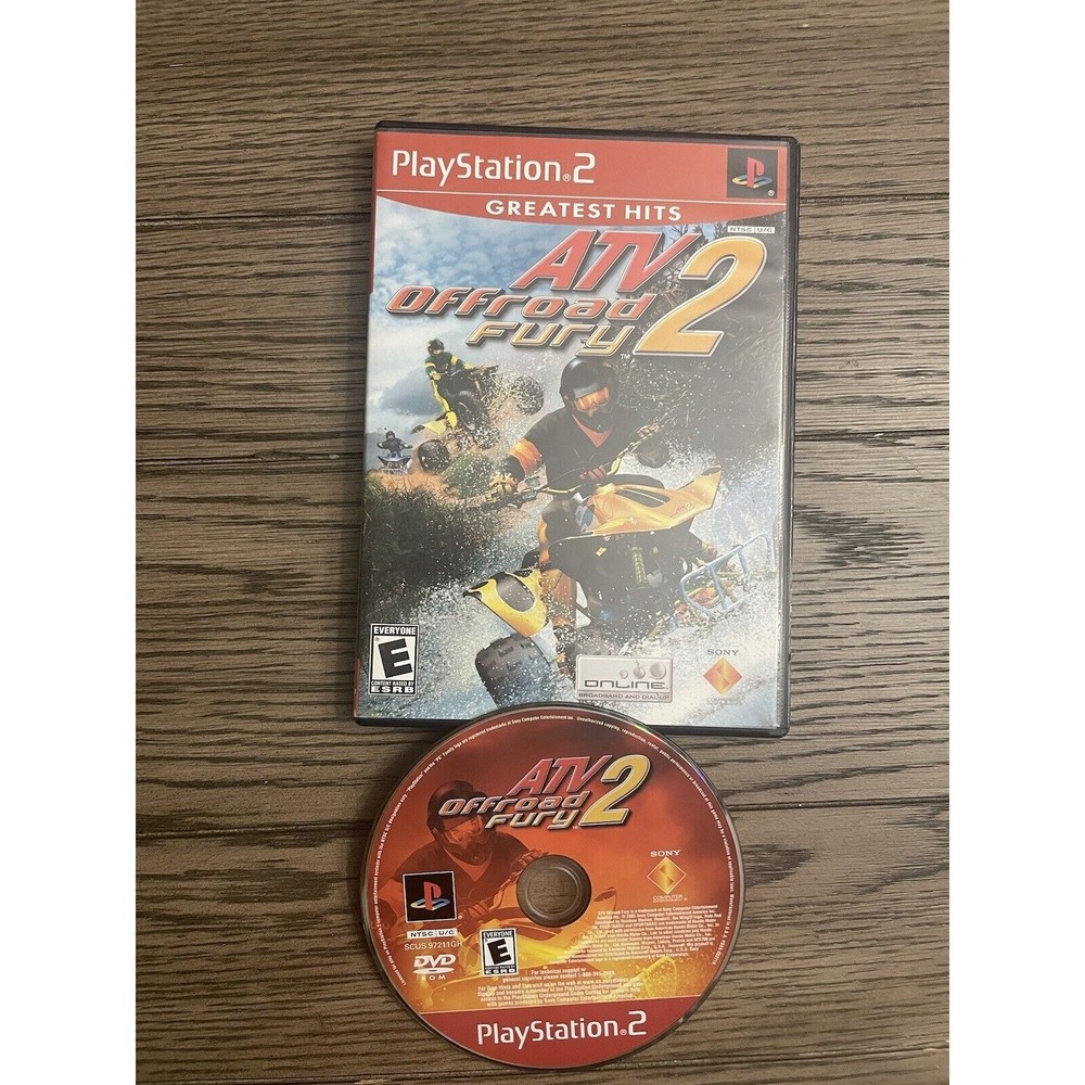 ATV Offroad Fury 2 (Sony PlayStation 2, 2002) Working, No Manual